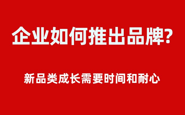 企业如何推出品牌？----- 新品类成长需要时间和耐心