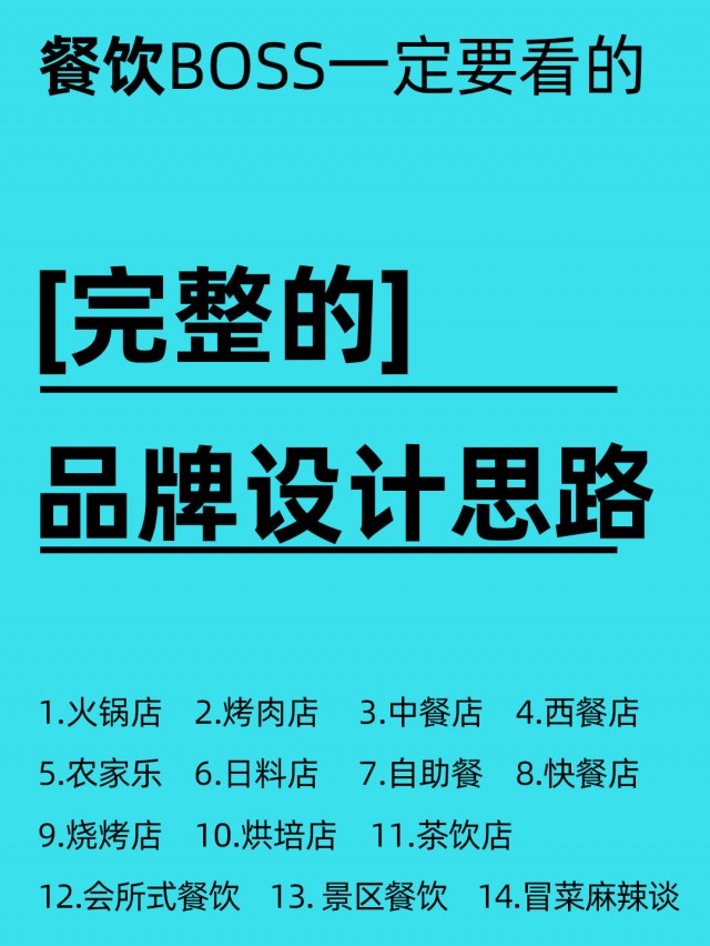 品牌设计思路/餐饮品牌设计思路-Boss必看